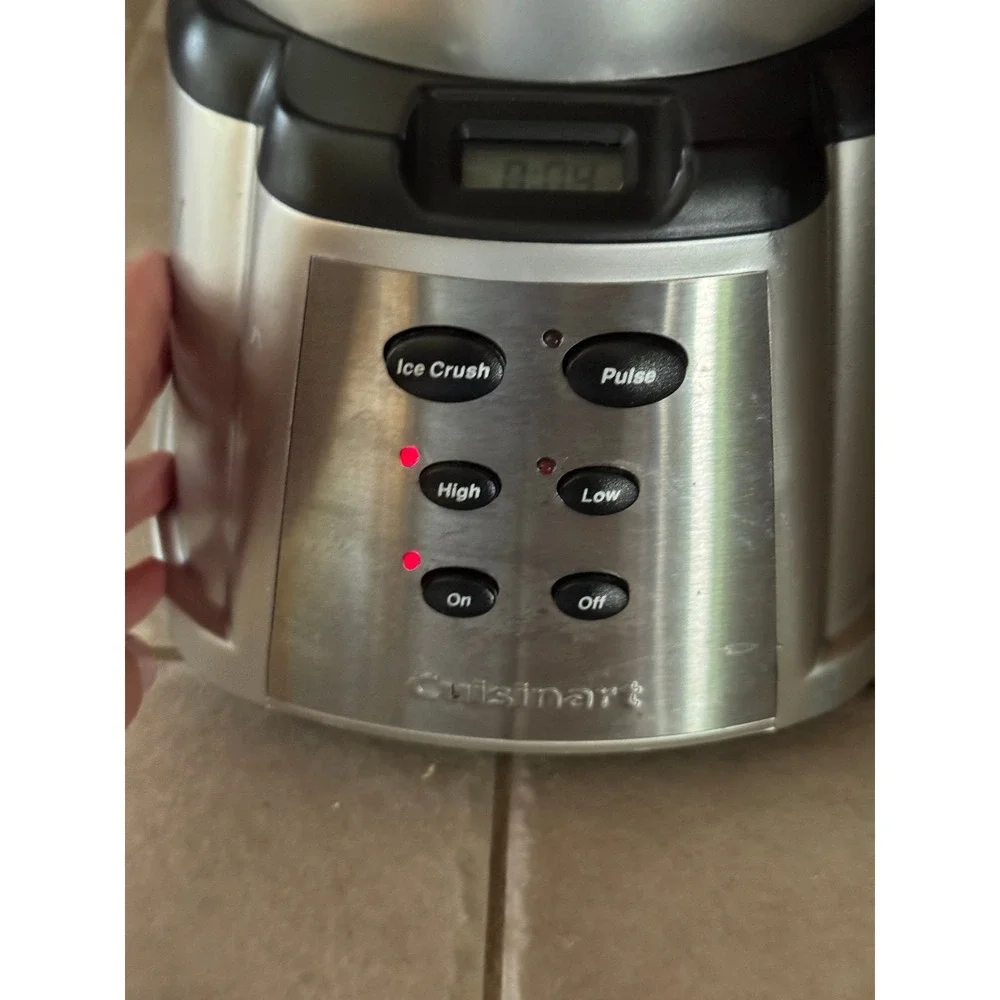 Cuisinart Blender CBT-500 600W Ice Crush Pulse High Low Settings Silver